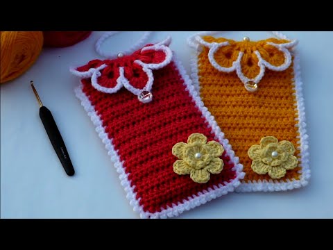 📱Beautiful Handmade Crochet Mobile Pouch ✨ | DIY Mobile Cover | Crochet Tutorial