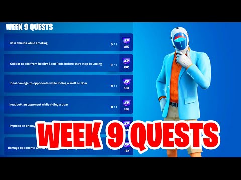 Week 9 Quests Fortnite - All Week 9 Weekly Challenges (Full week 9 quest guide)