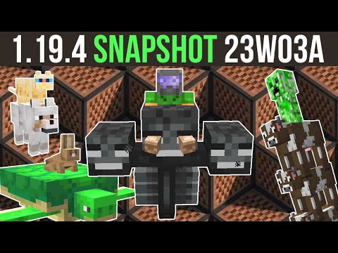 Minecraft 1.19.4 Snapshot 23W03A - Who's Riding Who?