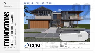 S01-Foundation Layout & Detailing in ArchiCAD | Residential Project