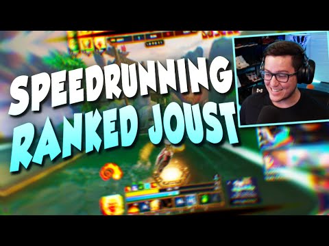 SPEEDRUNNING IN JOUST RANKED