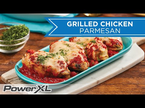 Grilled Chicken Parmesan I PowerXL Smokeless Grill Recipes