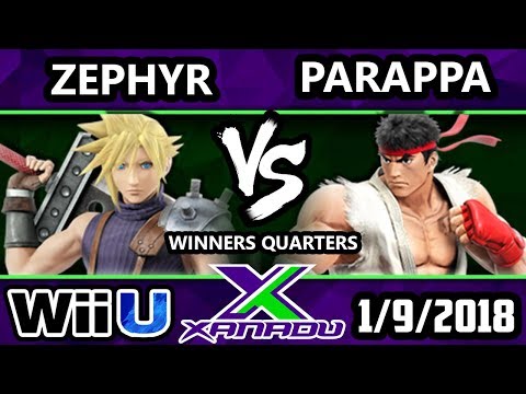 S@X 236 Smash 4 - Zephyr (Cloud) Vs. Parappa (Ryu) - SSB4 Winners Quarters - Smash for Wii U.