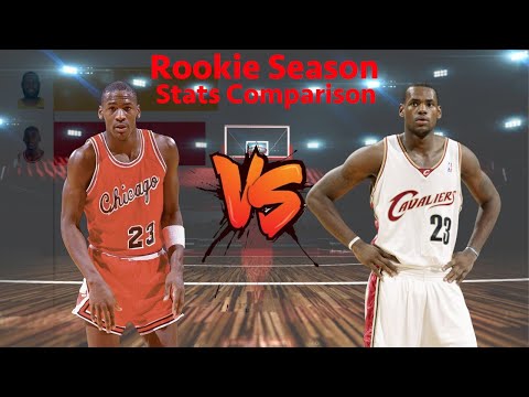 Michael Jordan Vs  Lebron James - Rookie Season Stats Comparison