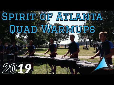 [HQ Audio] Spirit of Atlanta Drumline 2019 | Quads Warmup