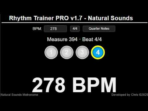 Metronome 278 BPM