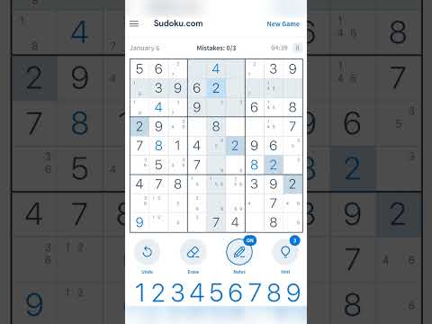Sudoku.Com - Daily Challenge (Jan 6, 2023) | MEDIUM