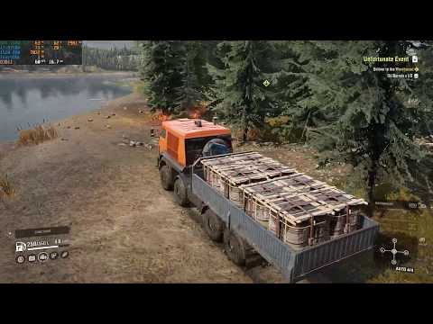 SnowRunner Walkthrough Part 55 - "Unfortunate Event" [2160p60]