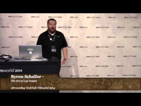 VMworld 2014 Byron Schaller – The Art of LogInsight