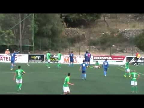 Penalti a favor del Santa Ponsa. CE Xilvar 2 - Santa Ponsa 2. Primera Regional 14/15