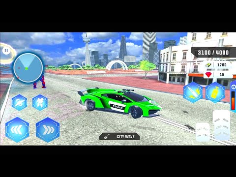 Flying Police Helicopter Car Transform Robot Games - Android Gameplay