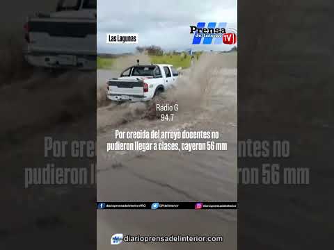 🚨🌧️ Crecida de un arroyo impidió que docentes llegaran a una escuela en San Luis