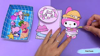 (💜Paper DIY❤️) unbox/Trang trí nhãn dán Kuromi, Melody, HelloKitty, Pompompurin,Pochaco,cinnamorroll