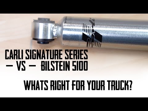 Carli Suspension Signature Series Shocks VS Bilstein 5100. What's Better for Your Truck?