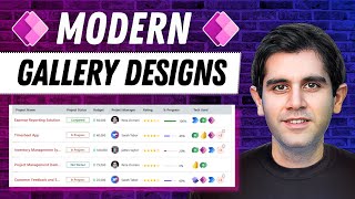 Power Apps MODERN Gallery Design | Step-by-Step Tutorial
