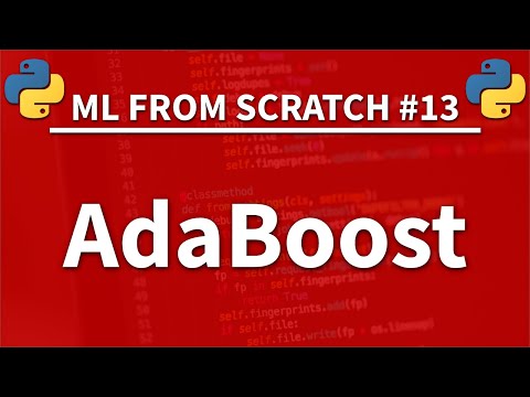 AdaBoost in Python Machine Learning From Scratch 13 Python Tutorial