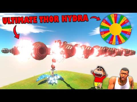 NEW THOR HYDRA with LUCKY MYSTERY SPIN BATTLES with SHINCHAN vs CHOP vs AMAAN-T Animal Revolt Battle