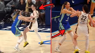 Caitlin Clark Reaction After Paige Bueckers Grabbing Her Arms On A Foul To Give! Wings-Fever Game