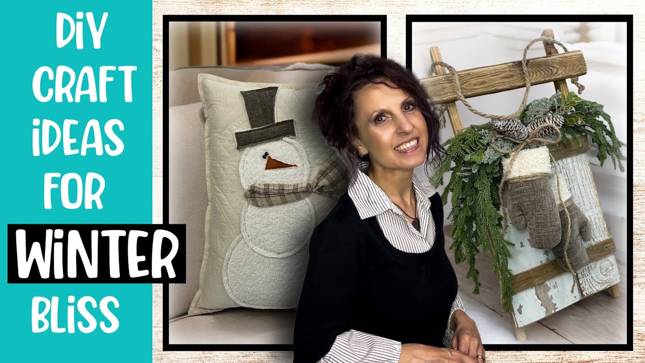 Get Cozy With Rustic Farmhouse Crafts For Your Winter Home Decor | DIY Winter Crafts | DIY Wood Sled