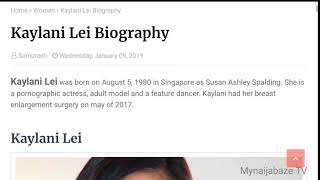 Kaylani Lei Biography, Wikipedia, Age, Affairs, Net Worth, Education, Career, Family, Awards, Life