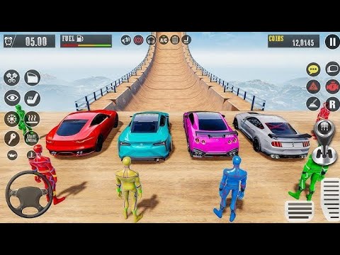 Crazy GT Stunt Car Racing 3D 2025 - GT Ramp Car Stunts Racing Simulator - Android GamePlay