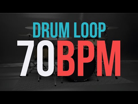 70 BPM INDIE ROCK DRUM LOOP - DRUM LOOPS for PRACTICE