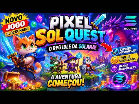 ⚔️ Pixel Sol Quest: Chinh Phục Hầm Ngục, Tăng Sức Mạnh Anh Hùng Và Săn Thưởng Cực Khủng! 🏆🚀