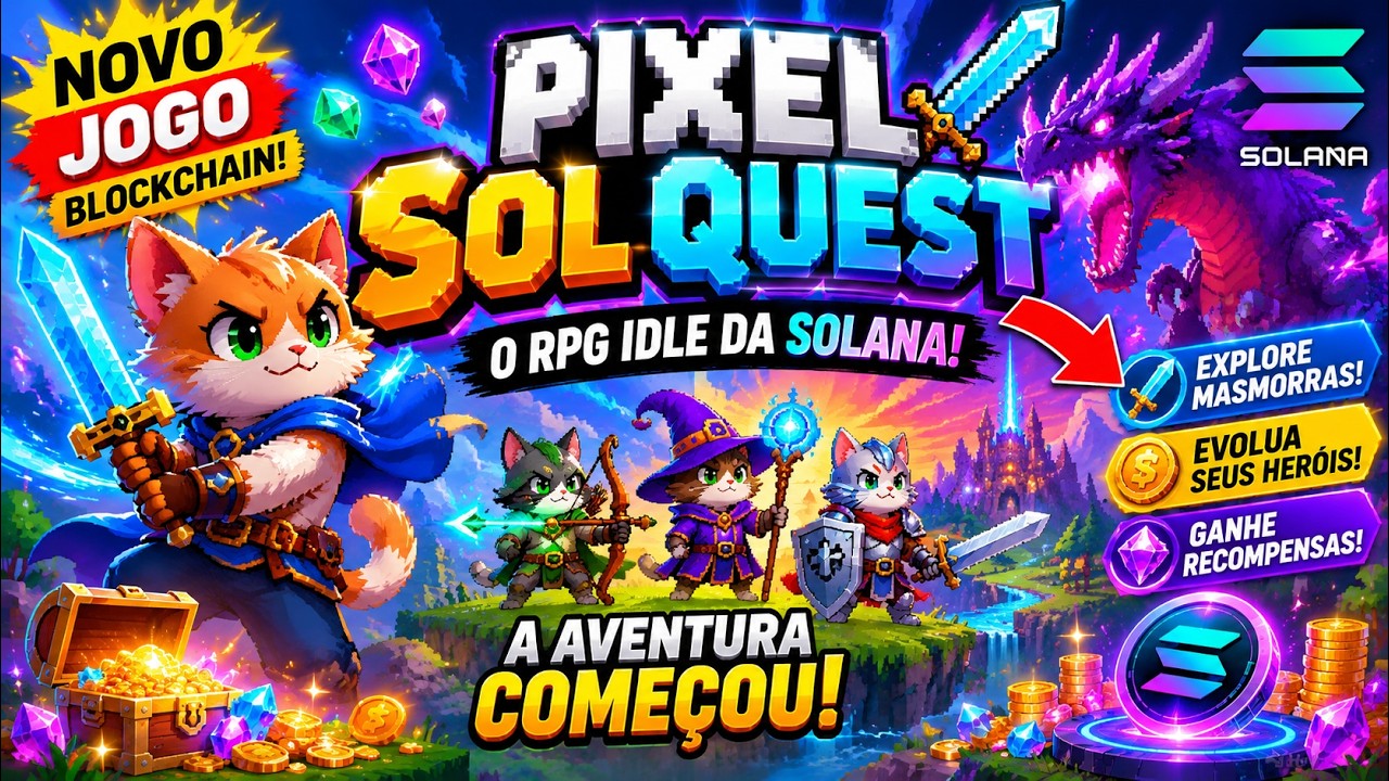 ⚔️ Pixel Sol Quest: Chinh Phục Hầm Ngục, Tăng Sức Mạnh Anh Hùng Và Săn Thưởng Cực Khủng! 🏆🚀