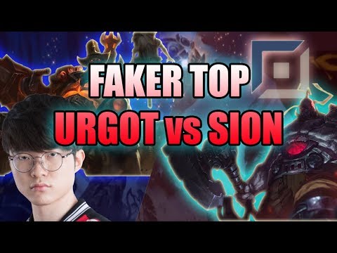 Faker Urgot 6/0/5 | Faker Goes TopLane Urgot | Faker Urgot vs Sion