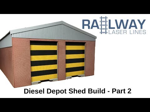 Railway Laser Lines | Locomotive Shed Build Part 2 | Dean Park 226