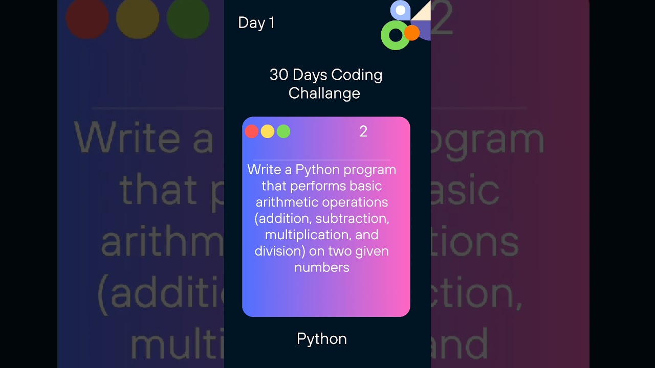 Python Daily Code : 30 Days Coding Challenge. #python #coding