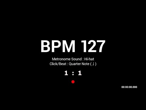 Metronome BPM 127 / Hi-hat