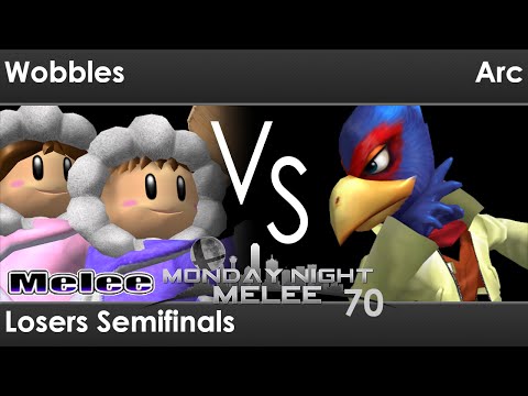 MNM 70 Melee - PG FX | Wobbles (ICs) vs AG | Arc (Falco) - Losers Semifinals