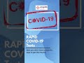 We Offer Rapid COVID-19 Testing