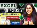 ZERO To HERO In Excel Full Step By Step Course With AI