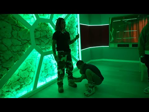 Lil pump punks neon at the studio with sneako