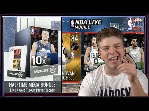 HALFTIME MEGA BUNDLE OPENING! | NBA LIVE MOBILE 19 S3 TIP OFF PROMO BUNDLE OPENING! Video