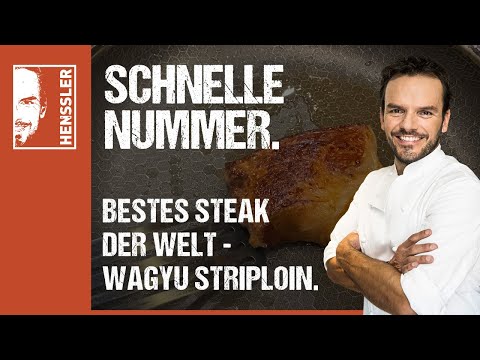 The best and most expensive steak in the world "Wagyu Striploin" by Steffen Henssler