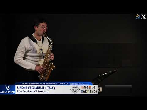 SIMONE VECCIARELLI plays Blue Caprice by V. Morosco #adolphesax