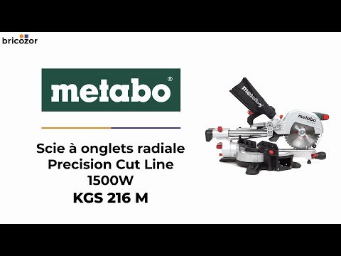 Scie à onglets radiale - 1500W - KGS 216 M - Precision Cut Line METABO