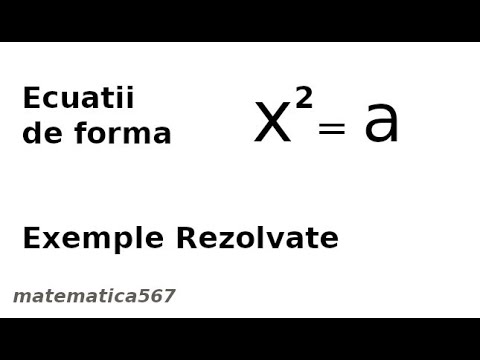 Ecuatia patratica in multimea R