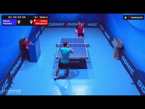 10:45 Mykola Halynskyi - Vadym Nechyporuk 10.09.2023 TT Euro.Cup Ukraine  Star.  TABLE 4