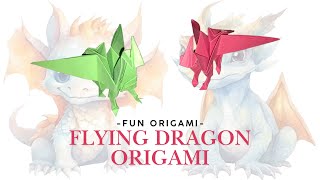 Flying Dragon Origami: Step-by-Step Tutorial Easy to Follow | Paper Dragon Craft