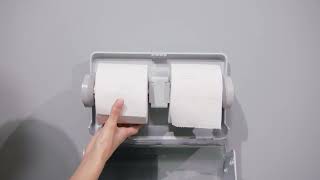 Kimberly Clark Professional ICON Collection Australia How to load Single Roll Toilet Paper Dispenser