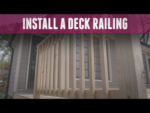 How to Install a Deck Railing - DIY Network