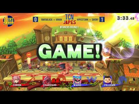 TCNJapes 4 - Vantablack + KRKKN vs HypestTown + Savory - Smash 4 Doubles Winners R1