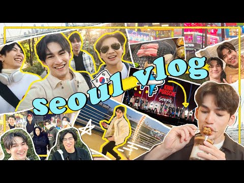 korea vlog | kinnporsche world tour seoul, sightseeing & got a perm