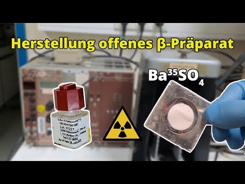 Herstellung eines offenen Beta-Präparats - Praktikum Nuklearchemie