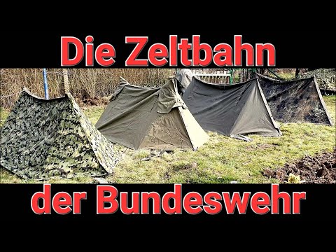 Die Zeltplane der Bundeswehr in Amöbentarn über Oliv bis Flecktarn (Teil 1). Outdoor Survival