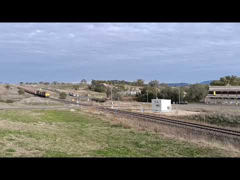 SSR 442s2 4917 442s1 Ballast Train vs Dog at Currabubula NSW 28-7-2021